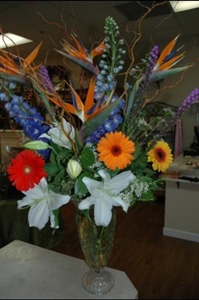 Bird of Paradise Vase Bouquet