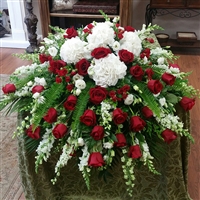 Rose & Hydrangea Casket Spray