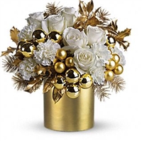 Gold Glittered Snow Bouquet
