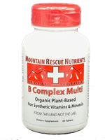 B Complex Organic Plant based non Synthetic Multiple Vitamin & Mineral