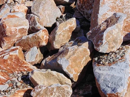 Golden Sierra Quartz Boulders 30"- 36" Per Ton