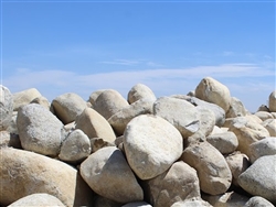 White Granite Boulder River Washed 12" - 18" Each