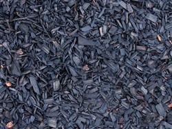 Black Colored Mini Chips 1/2" - 1" Bulk Cost - landscaping supply