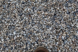 Blue and White Pea Gravel 3/8" Screened - Types of Gravel