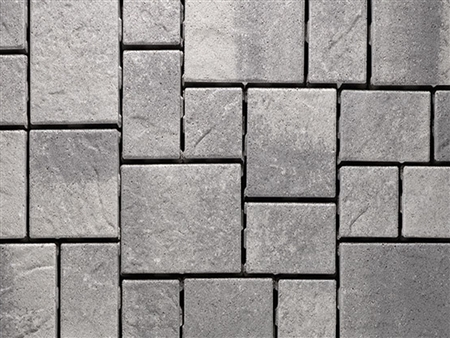 Gray Charcoal Permeable Slate - installing pavers