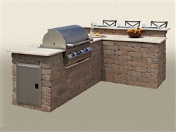 Stone Wall || - L-Shaped BBQ