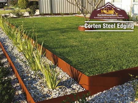Corten Rusted Steel Landscape Edging - Corten Steel Panels