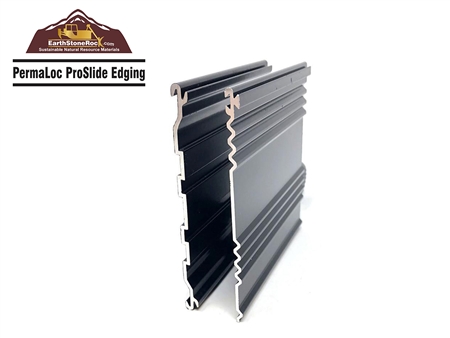 Permaloc ProSlide Black Aluminum Edging 1/8" x 4" x 16ft