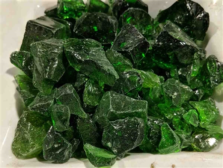 Green Fire Glass 1/4" - 1/2"