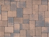 Cream - Brown - Charcoal Bishops Hat Pavers Stone - patio pavers