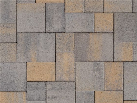 Dark Gray - Copper - Charcoal Courtyard Pavers