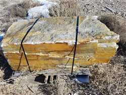 Gold Quartz Large Landscape Boulders 30" - 36"