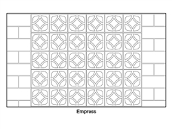 12x12 Decorative Breeze Block - cinder block retaining wall