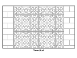 12x12 Decorative Breeze Block - brick and blocks