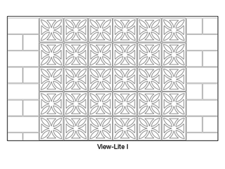 4x 12 x 12 Breeze Block - View-Lite I