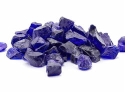 Cobalt Blue Fire Glass 3/4" - 1-1/2"