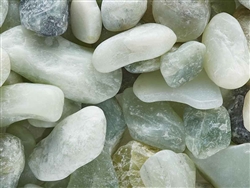 Polished Jade Green Pebbles 1/2" - 1"