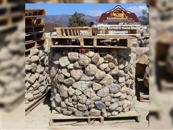 Santa Barbara Sandstone Cobble Pallet Basket