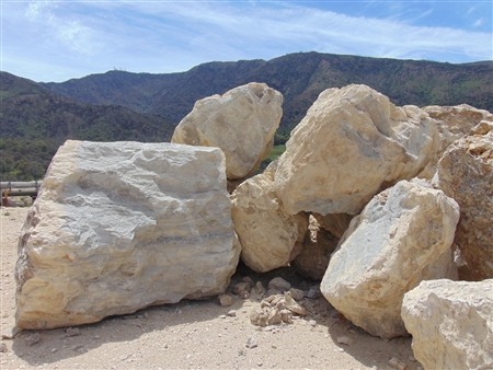 Coastal Cream White Boulders 36" - 48"