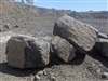 Black Crystal Basalt Boulders 3' Per Ton