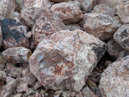 Auburn Brown n Gold Granite Landscape Rocks Boulders 30" to 36"