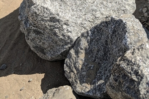 Silver-Grey Granite Boulders 18" - 24" Each