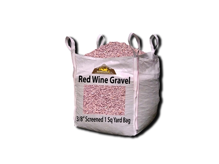 Wine Red Gravel 3/8" Screened Per Yard - Gravel Near Me
