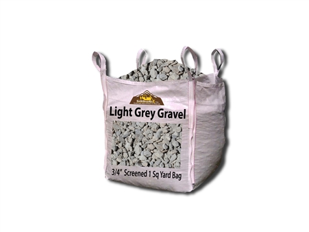 Light Grey Gravel 3/4" Price Per Yard - Landscape Gravel