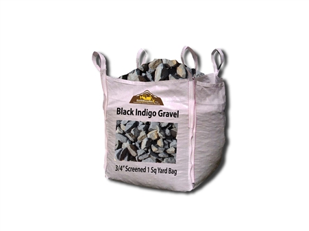 Black Indigo Landscaping Rock 3/4" Screen Bulk Per Ton-Landscape Rock Near Me