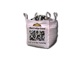 Black Indigo Landscaping Rock 2" - 4" Screen Bulk Per Yard - Landscape Rocks