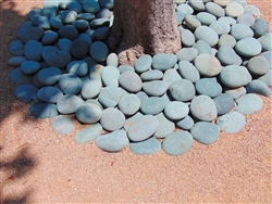 Black Mexican Beach Pebbles La Paz 5" to 8"