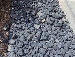 Black Crystal Basalt 3"- 6" Decorative Rock Bulk Per Ton - Landscaping Rock