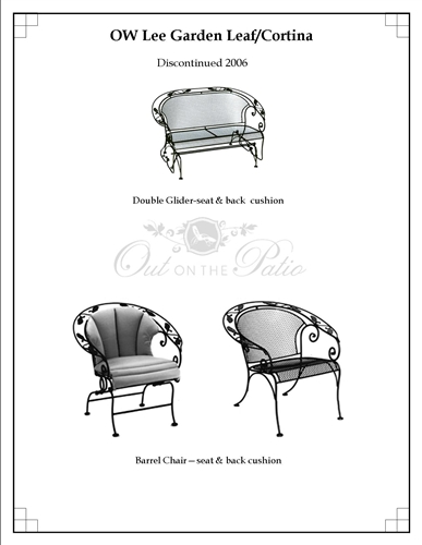 OW Lee Garden Leaf Cushion Replacements