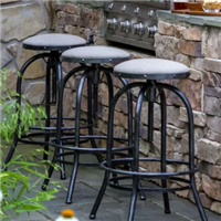 Peak Season In Stock Backless 27.25" Bar Stool with Cushion