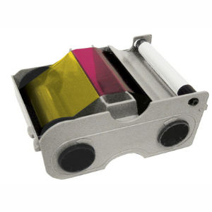 Fargo DTC1000/DTC1250e YMCKOK Cartridge W Cleaning Roller, 250 Images for DTC1000, 1250E, Replaces 045010 Graphic
