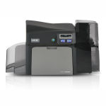 Fargo DTC4250e Dual-Sided Color ID Card Printer with MSE and Smart Card Encoder Graphic