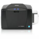 Fargo DTC1000Me Monochrome ID Card Printer with MSE Graphic