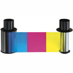 Fargo HDP5000 5-Panel (YMCKH) Ribbon with Resin Black and Heat Seal Panel Graphic
