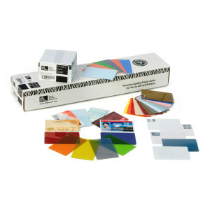 Zebra Premier Color PVC Cards - Yellow Graphic