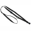 Brady Black Flat Braid Break-away Woven Lanyard with Narrow Plastic "NO TWIST" Hook, 36" Length, 3/8" Width, Bag of 100, PIECED and SOLD in Full Bags Only Graphic