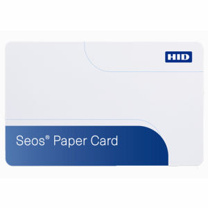 HID SEOS Paper Contactless Smart Card 8K, PROG, F-Paper, B-Paper, Laser Matching #, NO Slot Graphic