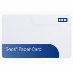 HID NCNR SEOS Paper Contactless Smart Card 8K, PROG, F-Paper, B-Paper, NO #, NO Slot, PROG REQUIRED, MOQ 100 Graphic