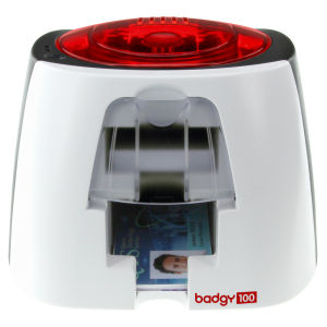 Evolis Badgy100 Color ID Card Printer Package Graphic
