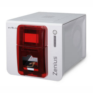 Evolis Go Pack Zenius Classic Color ID Card Printer Bundle - Single-Sided Graphic