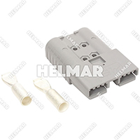 6340G1 CONNECTOR W/CONTACTS (SBX350 2/0 GRAY)