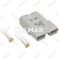 6345G1 CONNECTOR W/CONTACTS (SBX350 2/0 GRAY)