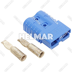 6801G1 CONNECTOR W/CONTACTS (SB120 #2 BLUE)
