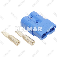 6801G3 CONNECTOR W/CONTACTS (SB120 #6 BLUE)