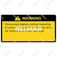 DECAL-84 DECAL (BATTERY WARNING)