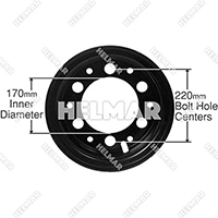 R700-3 STEEL RIM ASSEMBLY